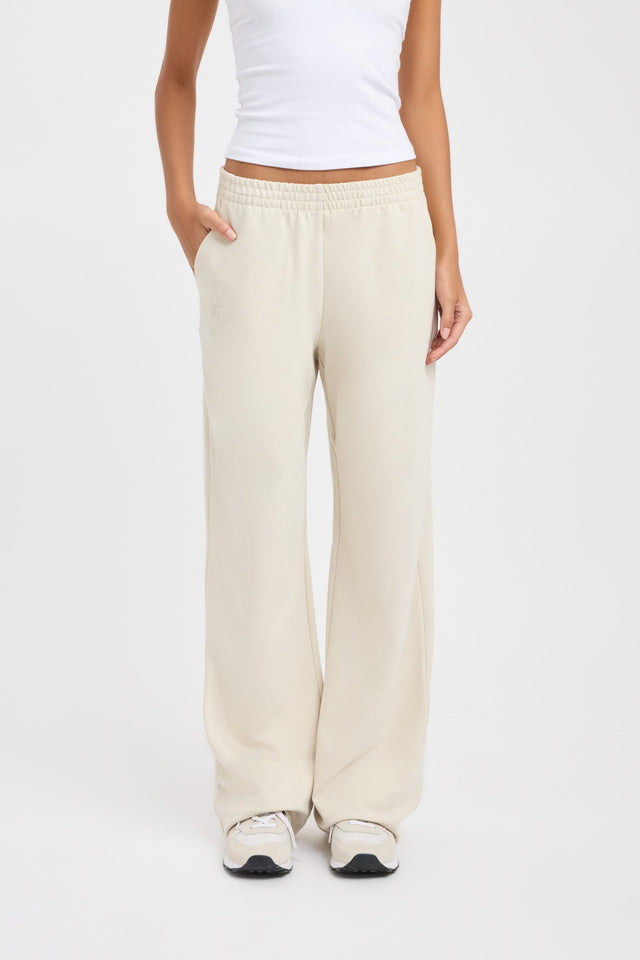 front Jonti Wide Leg Trackpant Kookai Wide-leg High-rise brown womens-regular-pants