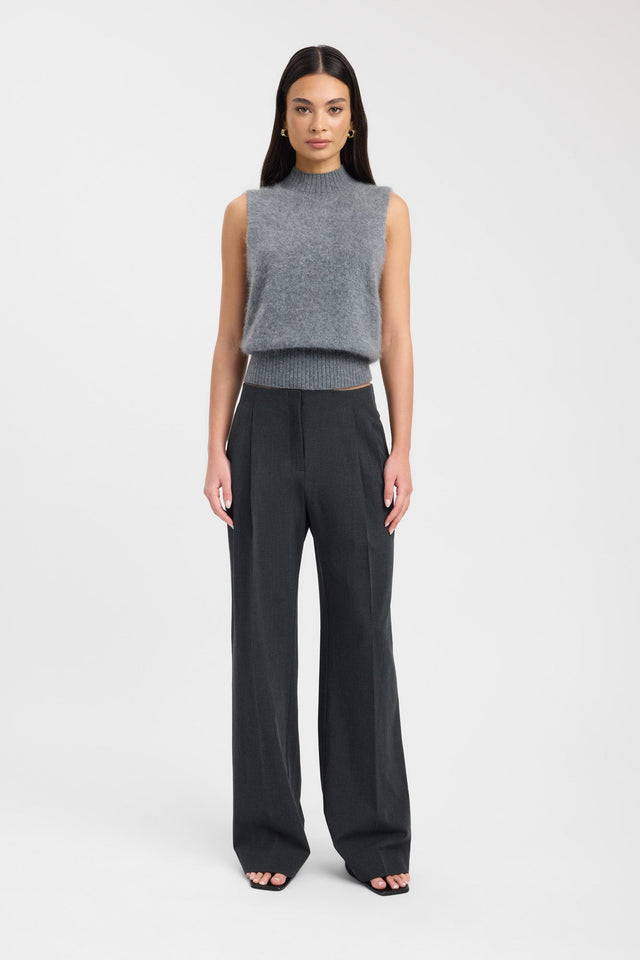 front Geneva Tank Kookai Relaxed Strapless High-neck white womens-singlets