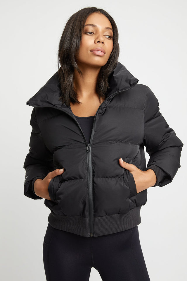 Brooklyn Puffer Jacket Kookai Long sleeve Puffer Regular white womens-coats-and-jackets