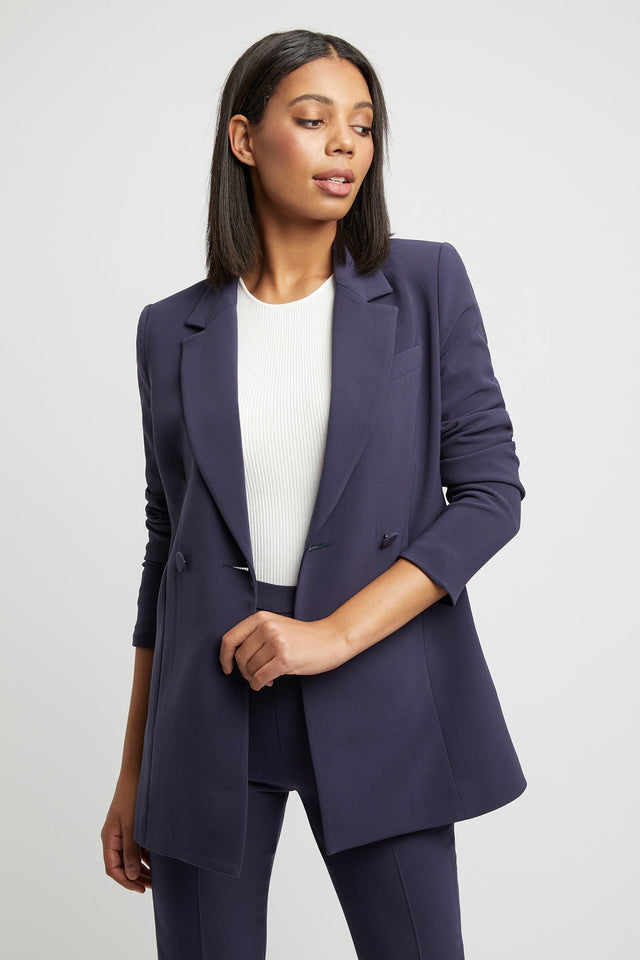 Delta Oversized Blazer Kookai Long sleeve Blazer Full length white womens-coats-and-jackets
