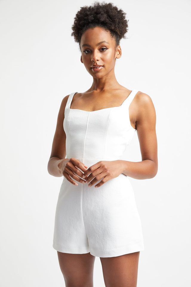 Oyster Bustier Playsuit