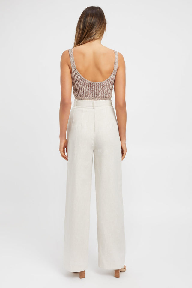 front Avion Wide Leg Pant Kookai Wide-leg High-rise white womens-regular-pants