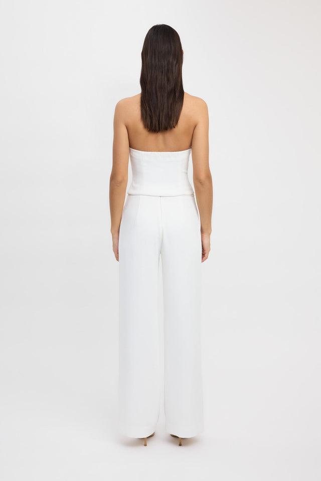 product Oyster Pants Kookai Wide-leg High-rise white womens-regular-pants