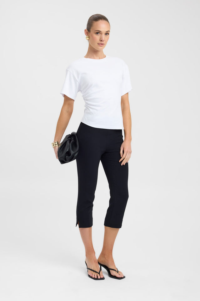 back Alto Capri Pant Kookai Slim High-rise womens-regular-pants