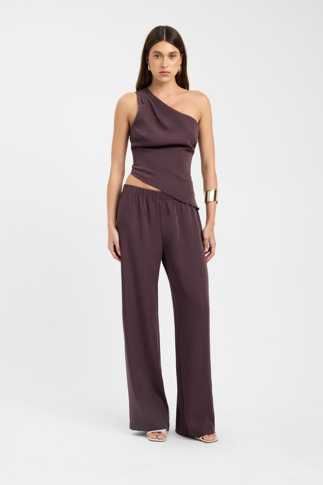 side Maria Elastic Pant Kookai Wide-leg High-rise black womens-regular-pants