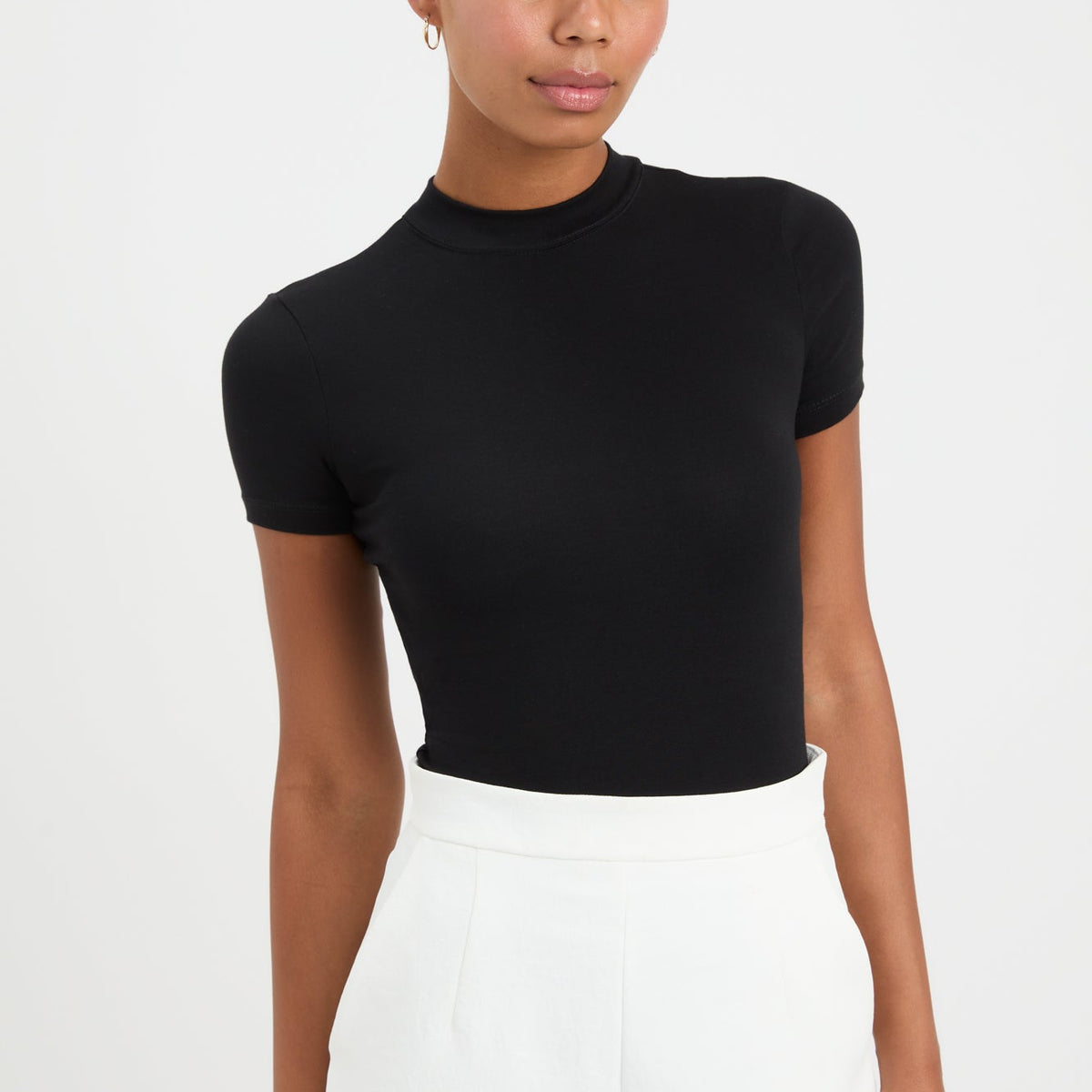 Tessa Cream Asymmetric Bodysuit main image 1