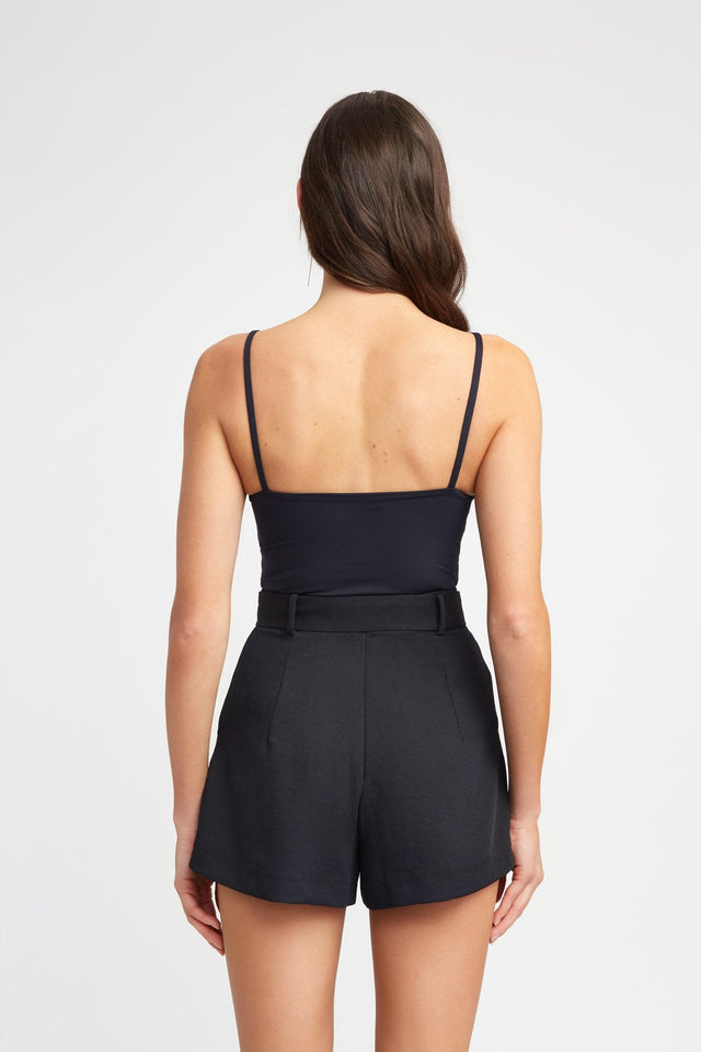 Oakley Top Kookai Fitted Squareneck Sleeveless Womens-Blouse