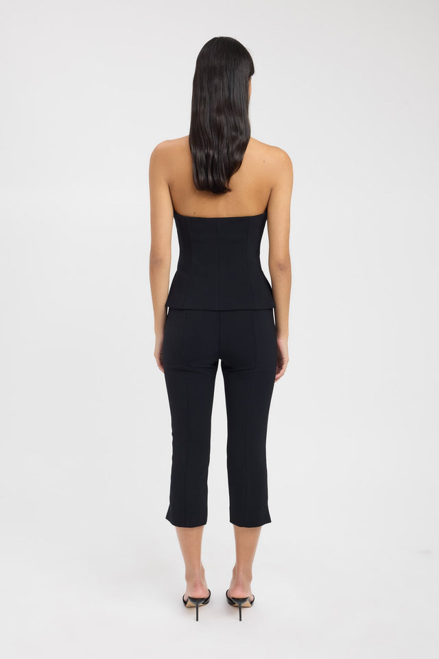 back Alto Capri Pant Kookai Slim High-rise womens-regular-pants