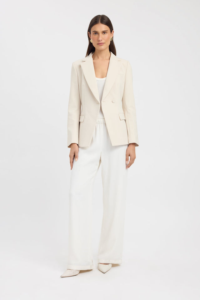 front Alto Cinched Blazer Kookai Long sleeve Blazer Full length black womens-coats-and-jackets 