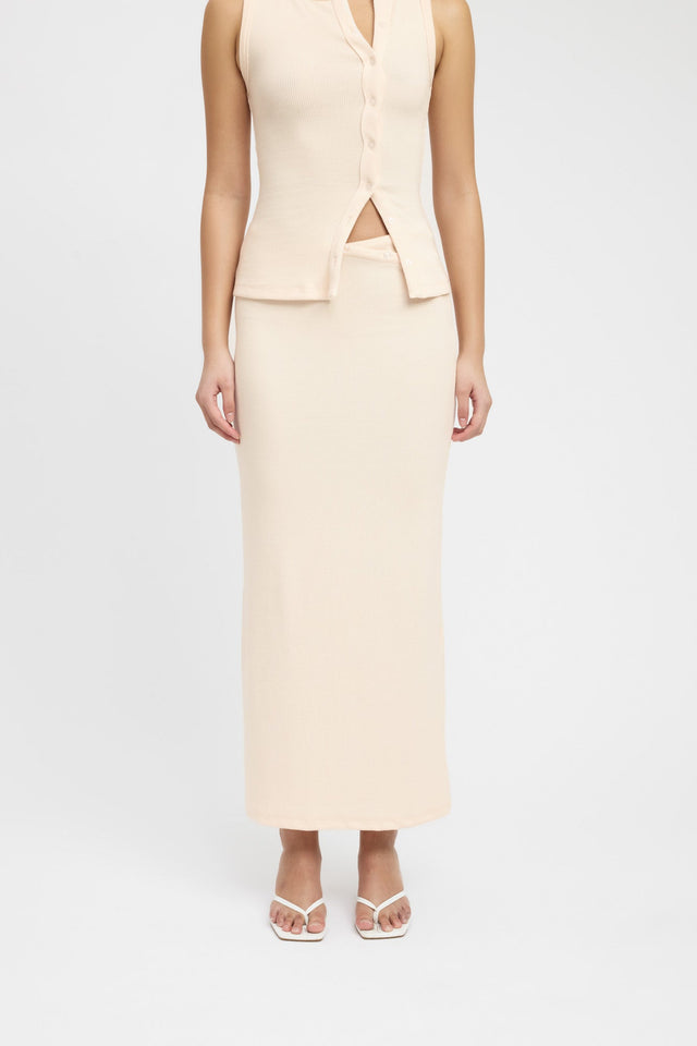 product Carter Maxi Skirt Kookai Straight Maxi beige womens-skirts 
