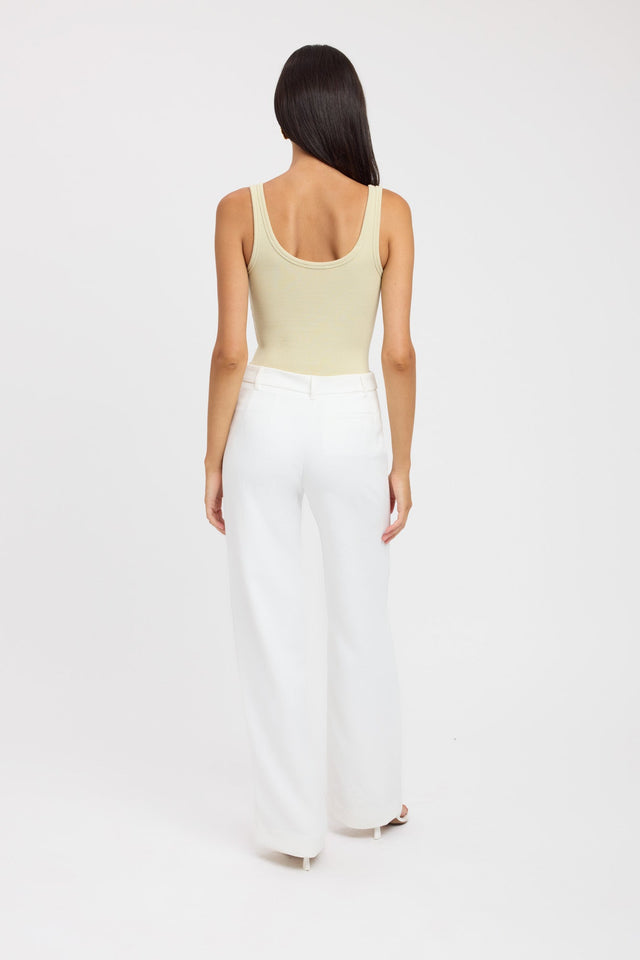 front Freya Tank Kookai Fitted Thick strap white womens-singlets 