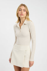 Myles Polo Long Sleeve Top