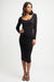 Celia Long Sleeve Midi Dress