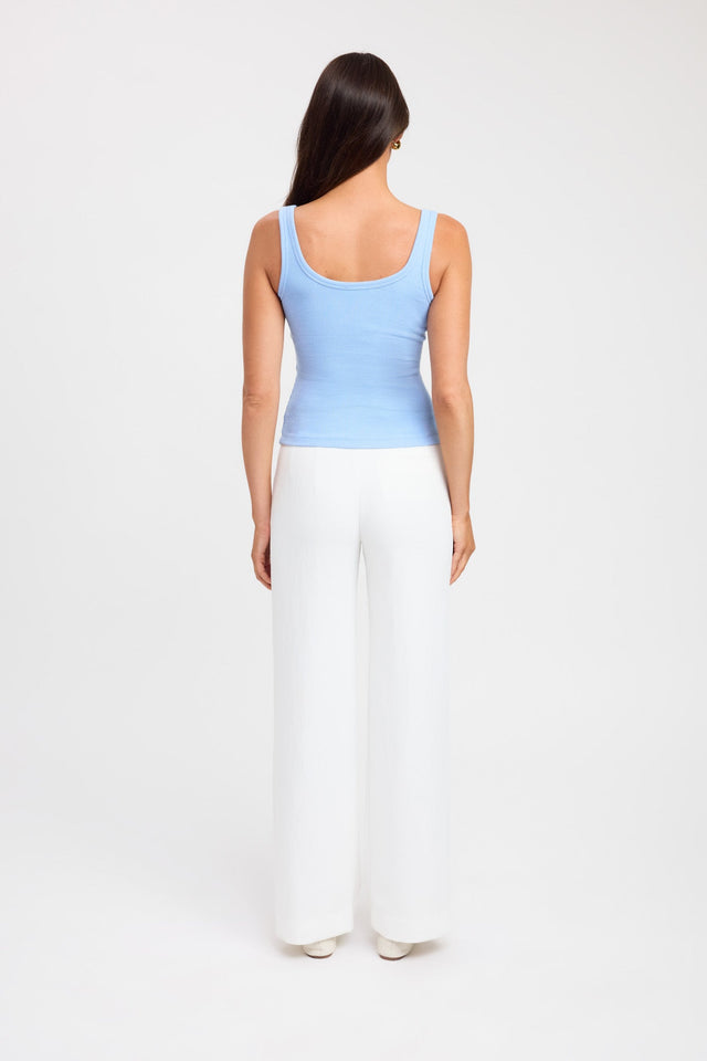 front Freya Tank Kookai Fitted Scoopneck Sleeveless Womens-Blouse 