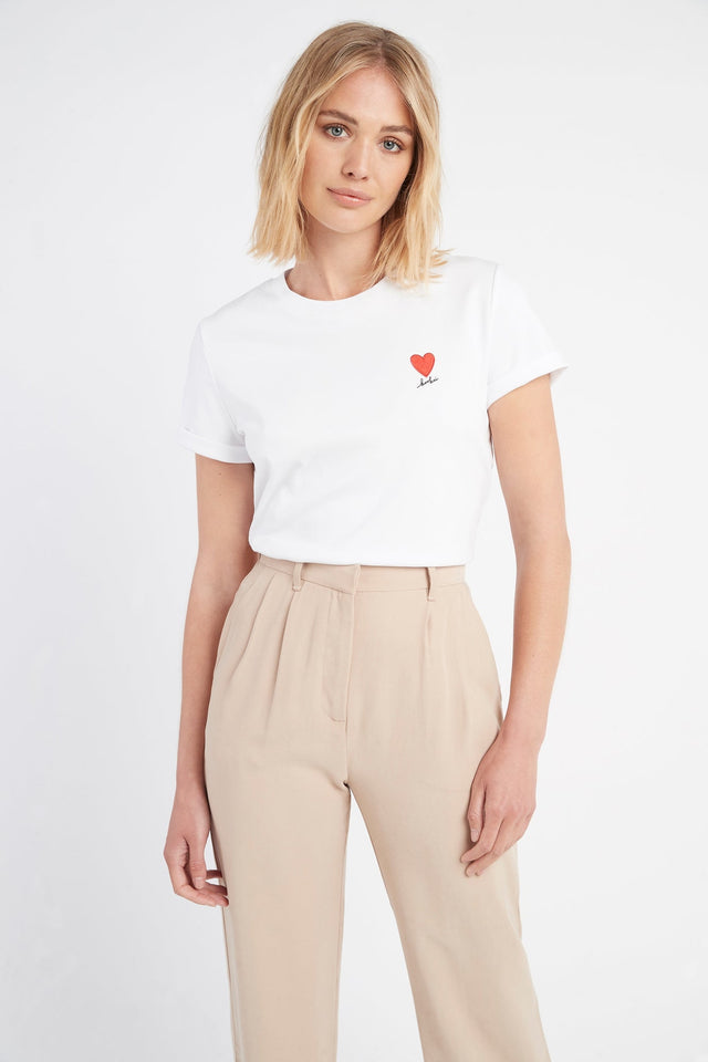 Kookai Heart Patch Tee