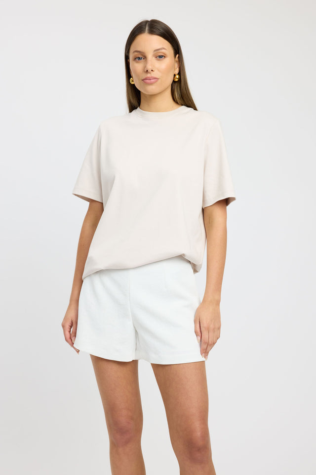 product Juno Tee Kookai High-neck Relaxed white womens-tees 