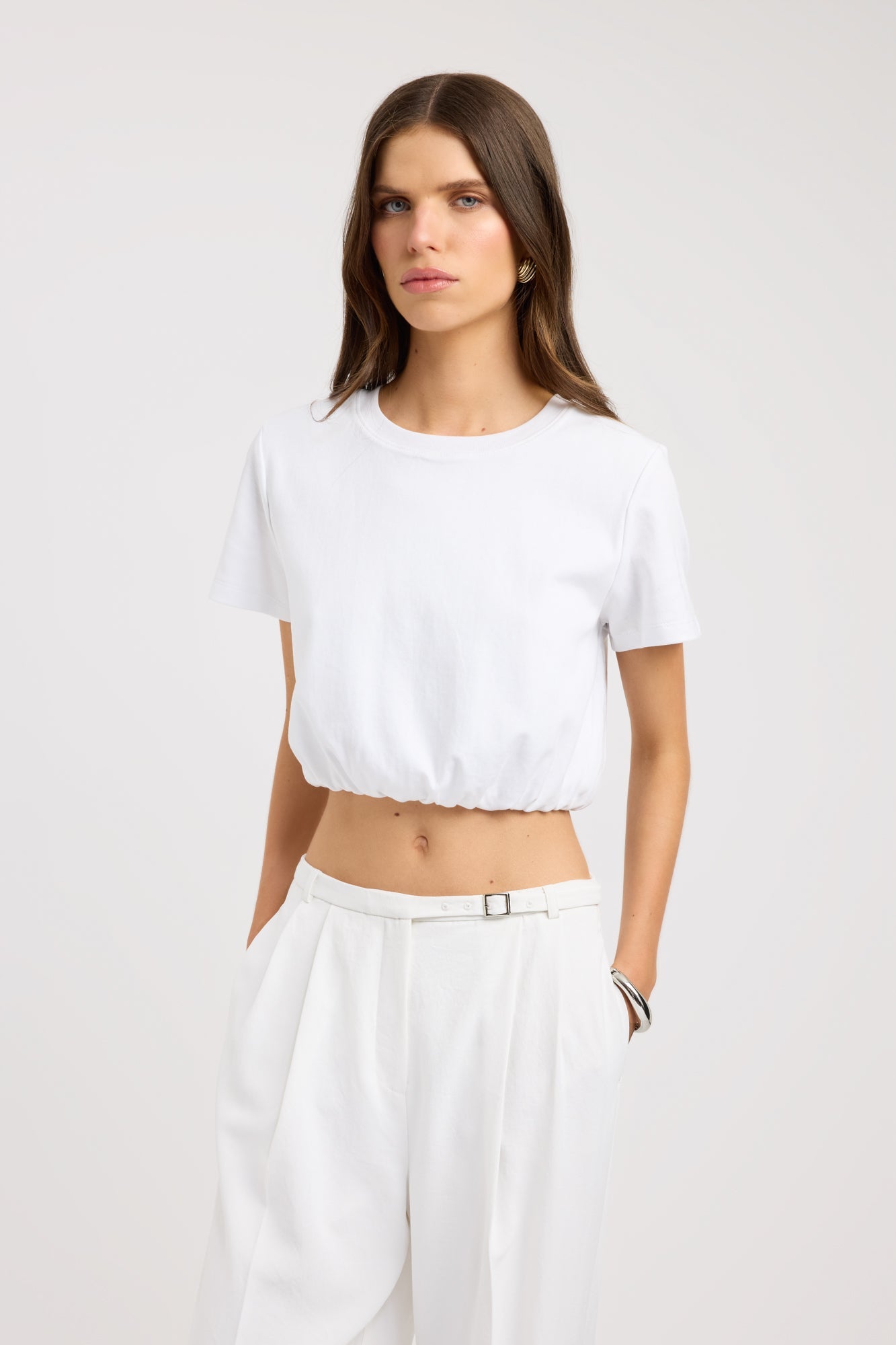 9090 Dot Cropped Tee White ホワイト Dusk Cropped Tee – NZ KOOKAÏ