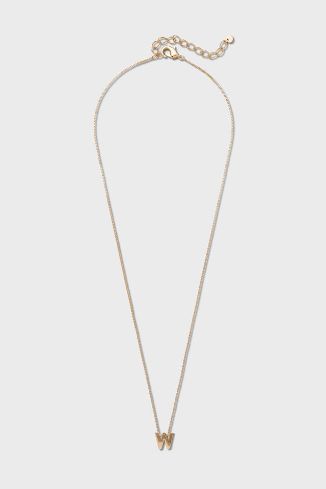 W - Letter Necklace
