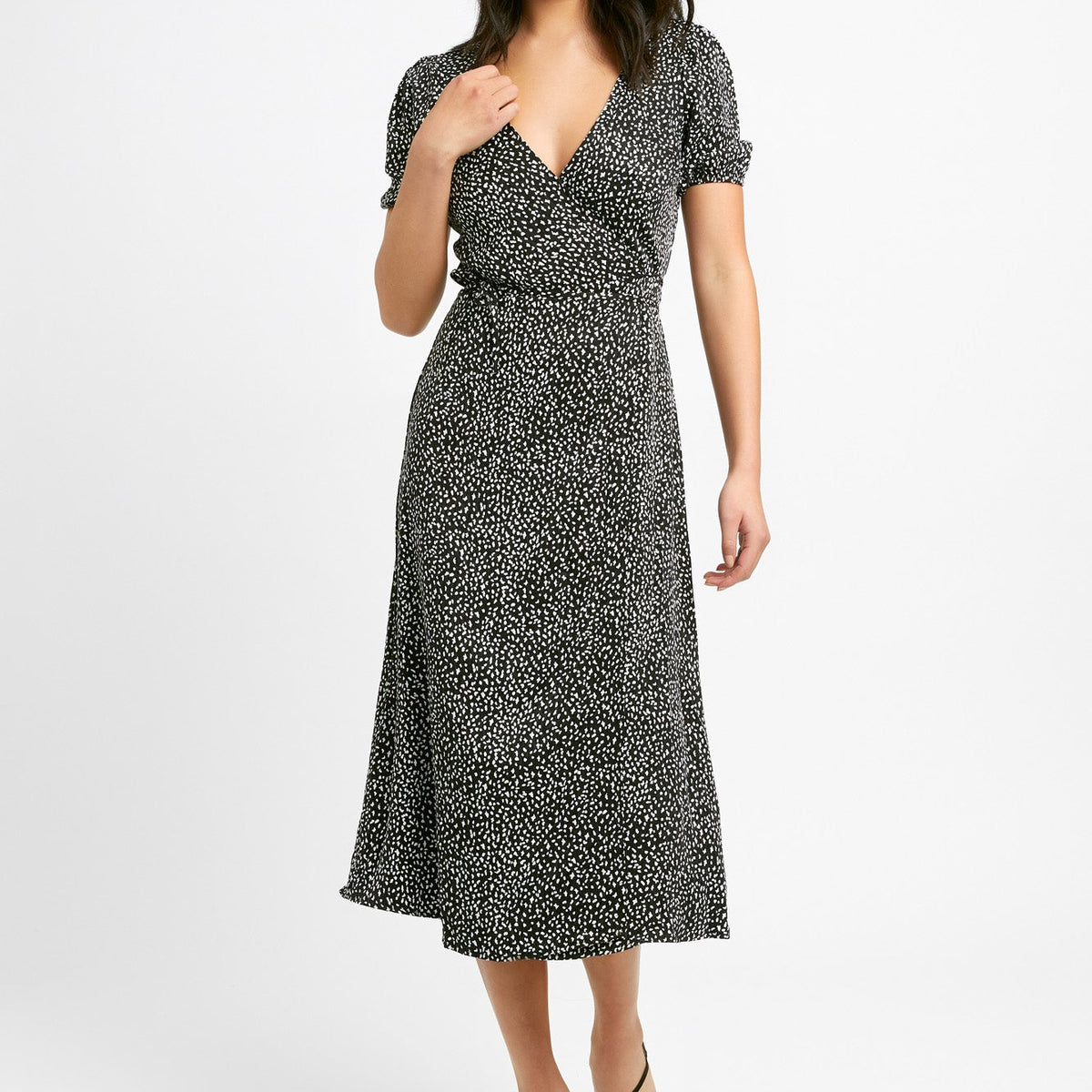 Snow Leopard Wrap Dress NZ KOOKAÏ