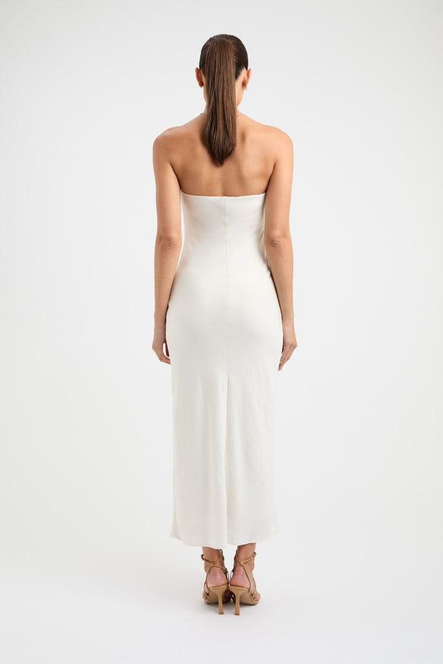product Milan Ivy Slip Dress Kookai Straight Midi Relaxed Straight white womens-dresses 