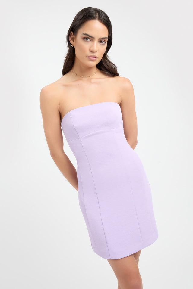 product Oyster Contour Dress Kookai Bodycon Mini Fitted Straight purple womens-dresses 