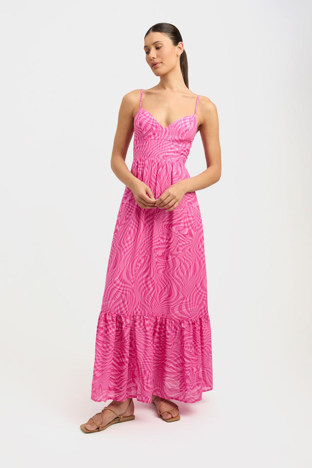 product Athena Dress Kookai Fit-and-flare Maxi Relaxed Sweetheart pink womens-dresses 
