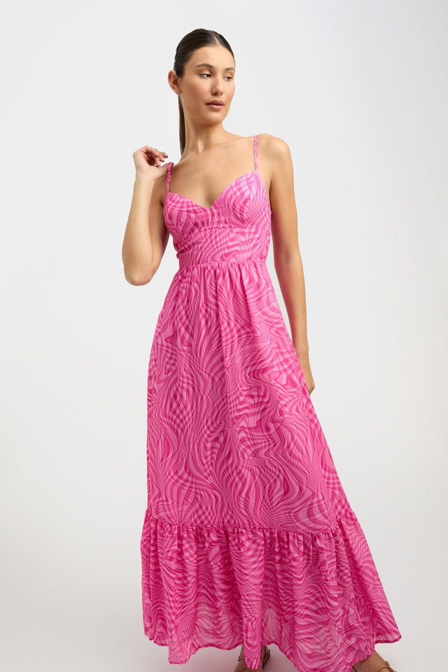 product Athena Dress Kookai Fit-and-flare Maxi Relaxed Sweetheart pink womens-dresses 