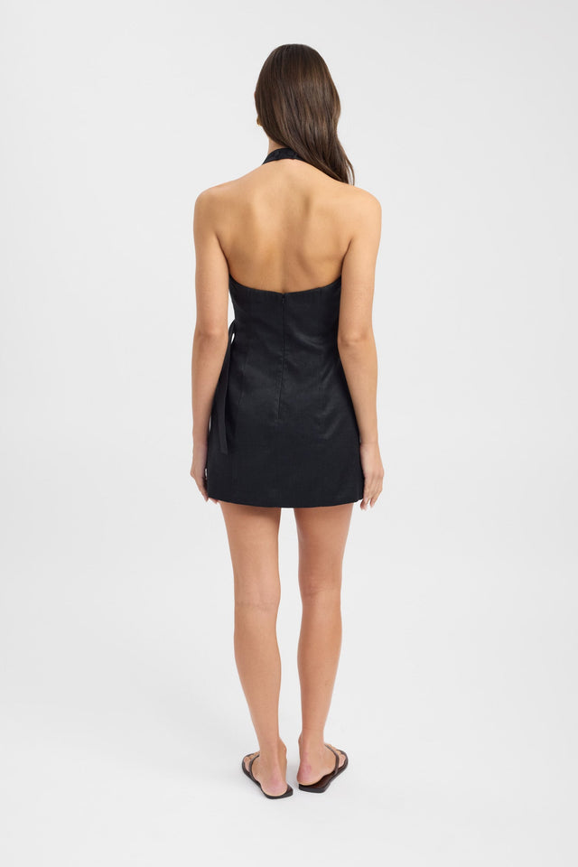 Palm Trim Mini Dress