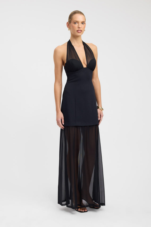 Oyster Mesh Maxi Dress