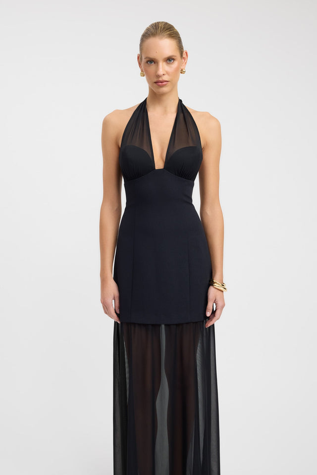Oyster Mesh Maxi Dress
