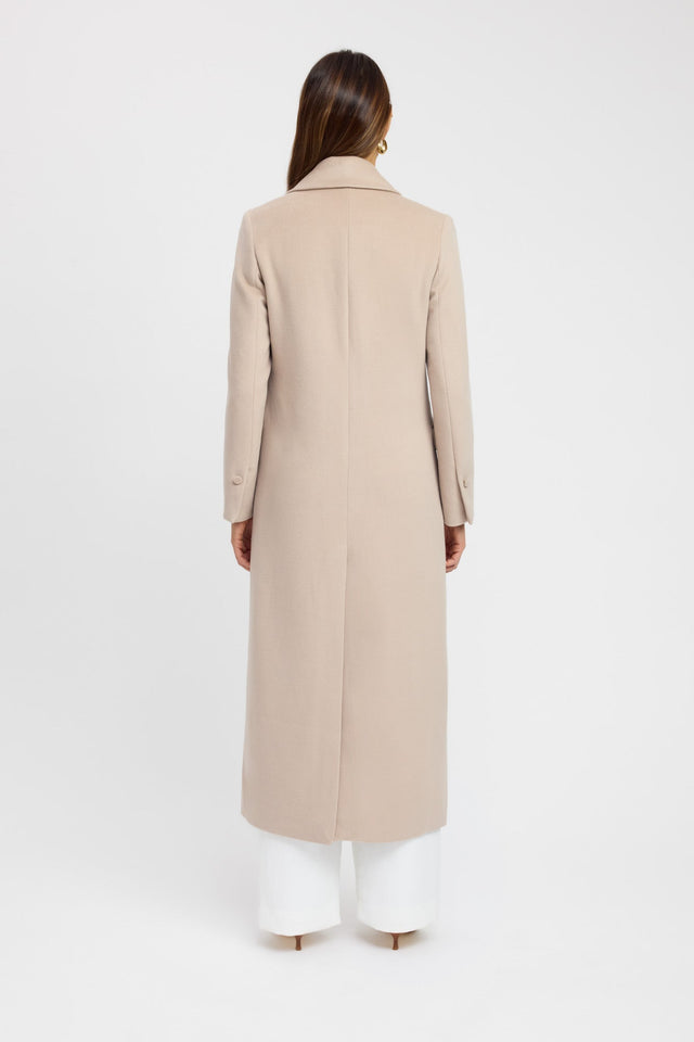 back Vienna Core Coat Kookai Long sleeve Overcoat Full length womens-coats-and-jackets 