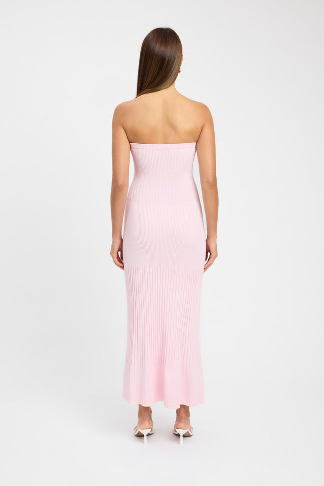 product Serah Strapless Dress Kookai Bodycon Midi Fitted Straight pink womens-dresses 