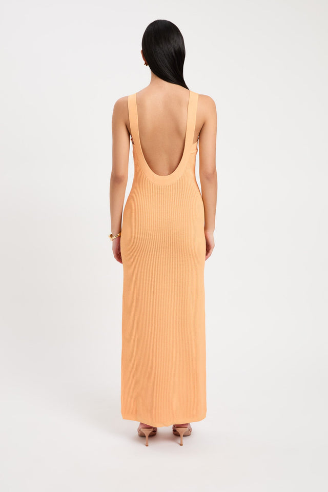 front Cairo Maxi Dress Kookai Straight Maxi Relaxed Scoopneck white womens-dresses 
