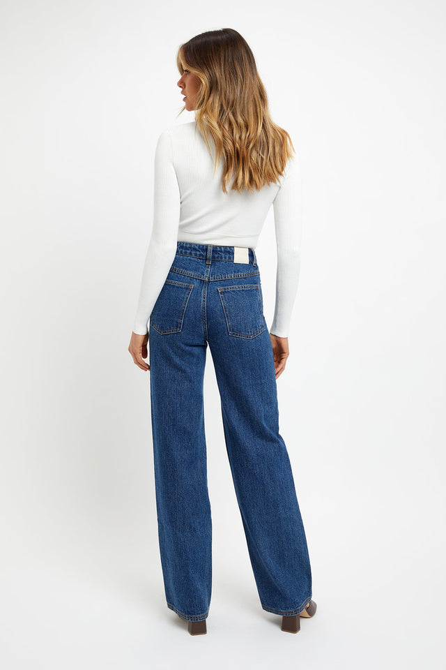 Bronte Wide Leg Jean Kookai Regular High-rise purple womens-regular-pants 