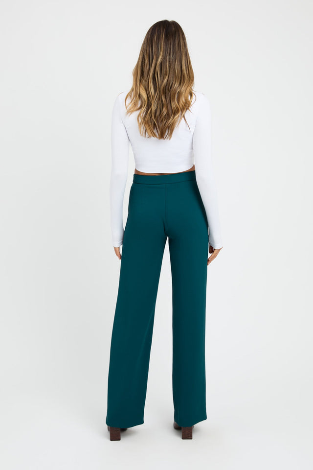 Alpha Low Rise Pant Kookai Fitted Square white womens-singlets 
