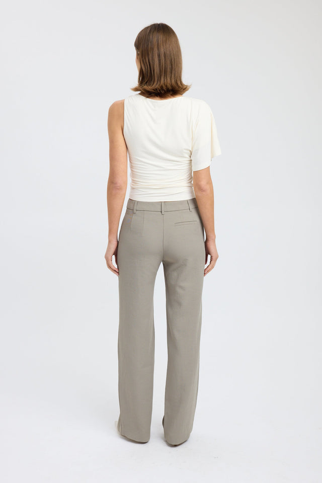 back London Top Kookai Fitted Asymmetry Short sleeves Womens-Blouse 
