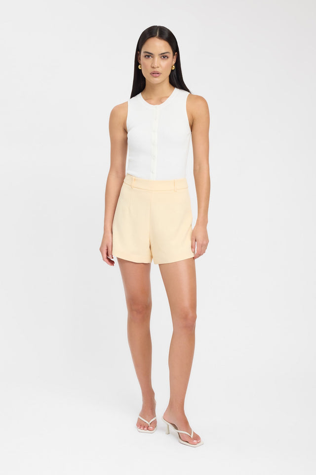 side Oyster Short Kookai High-rise Relaxed black womens-shorts 