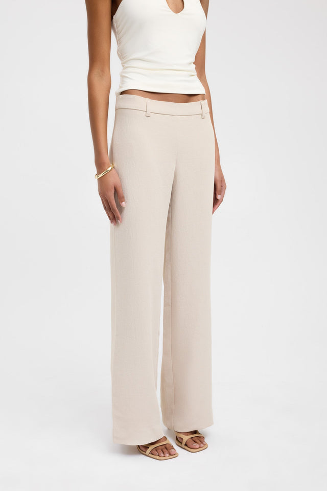 back Oyster Core Low Rise Pant Kookai relaxed Low-rise brown womens-regular-pants 