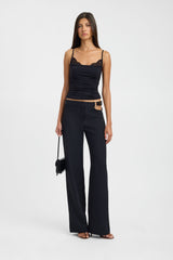 Ariel Leather Trim Pant