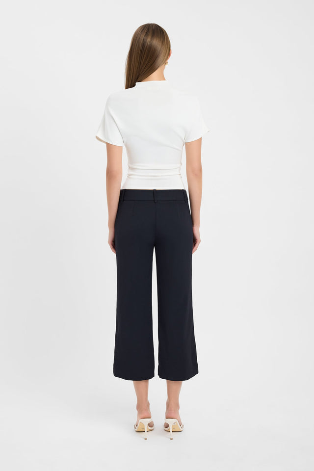 Opal Pin Tuck Capri