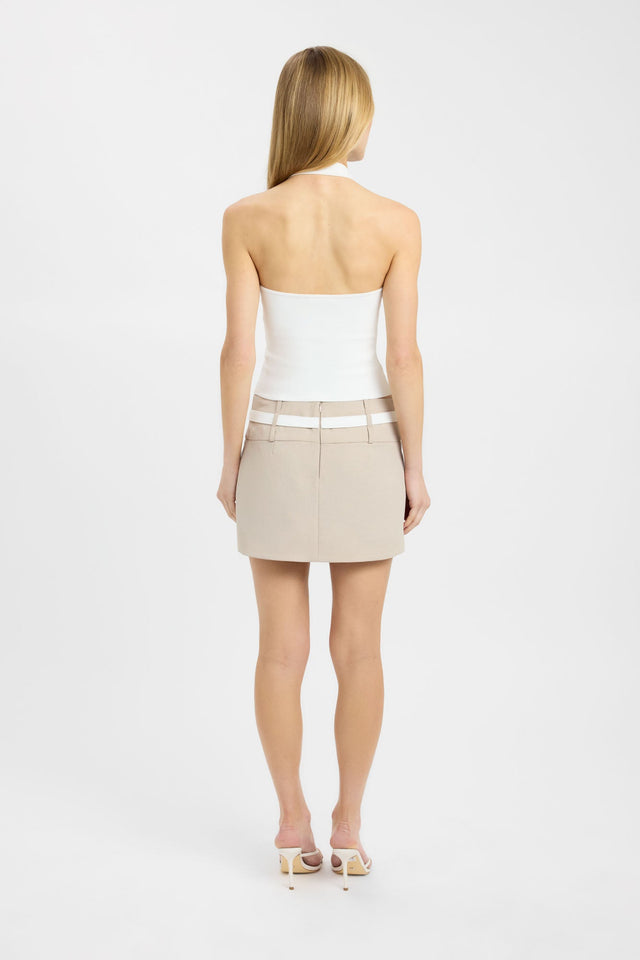 Ariel Contrast Mini Skirt