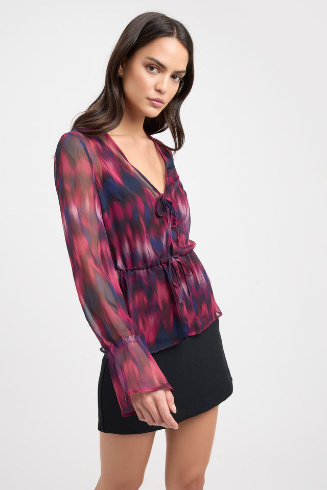 Bryn Tie Front Top