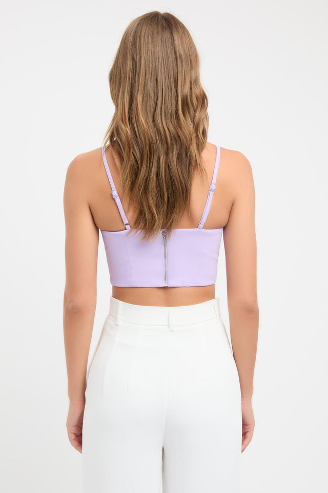 product Alpha Strap Bodice Top Kookai Fitted Squareneck Sleeveless Womens-Blouse 
