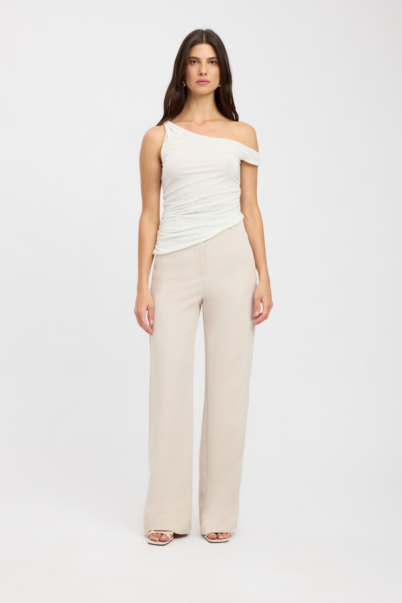 Kookai White Off One Shoulder Top Buy Olivia Off Shoulder Crop