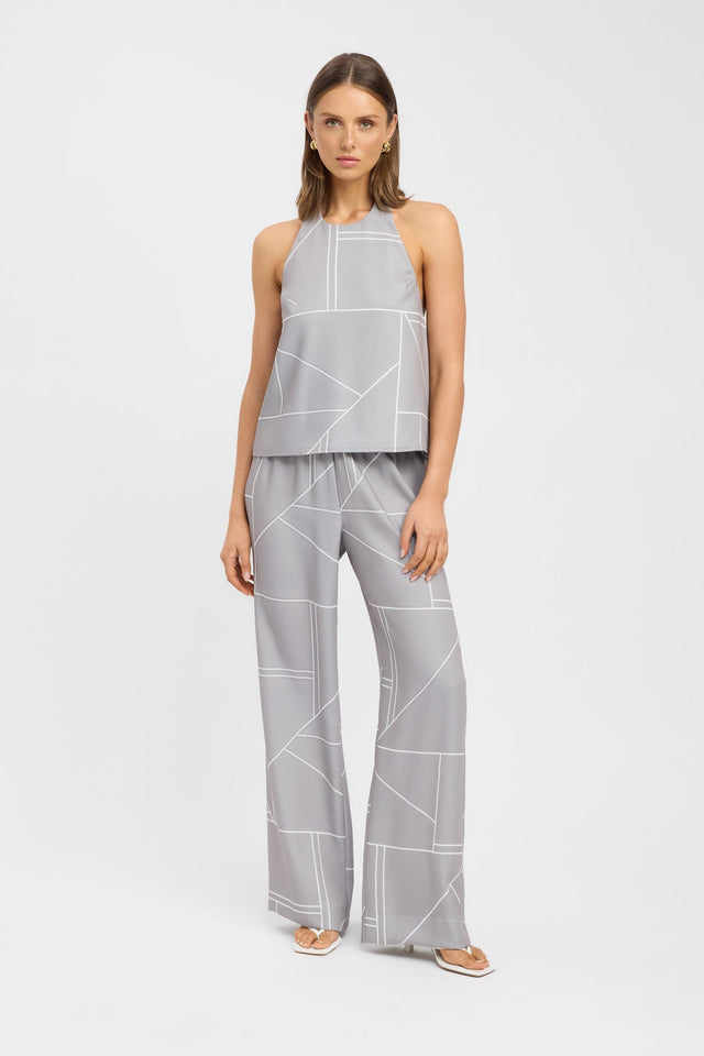 side Alia Core Top Kookai Fitted Roundneck Sleeveless Womens-Blouse 