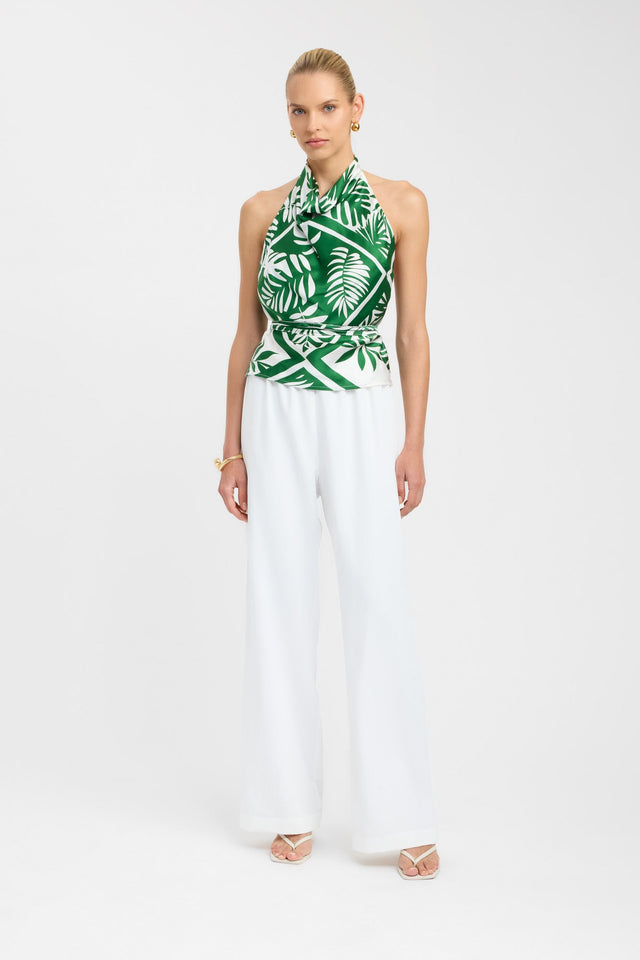 side Taormina Halter Top Kookai Relaxed Cowlneck Sleeveless Womens-Blouse 