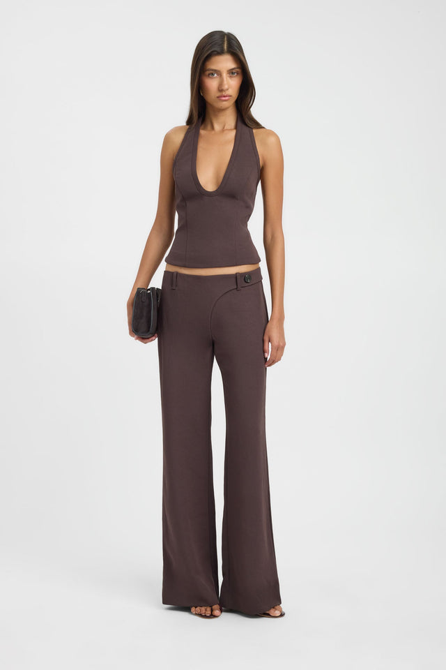 Ariel Scoop Halter Top