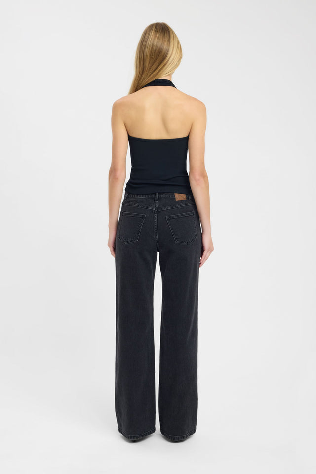 back Zana Tank Kookai Fitted Scoopneck Sleeveless Womens-Blouse 