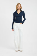 Myles Polo Long Sleeve Top