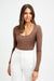 Jacqui Long Sleeve Scoop Crop